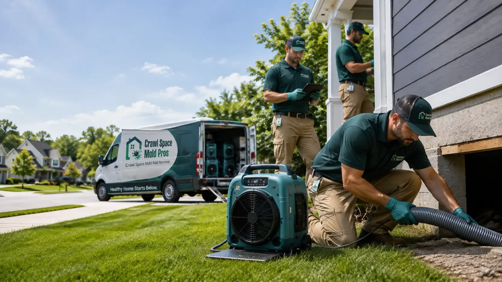 Crawl Space Mold Removal in Greenbrae, CA